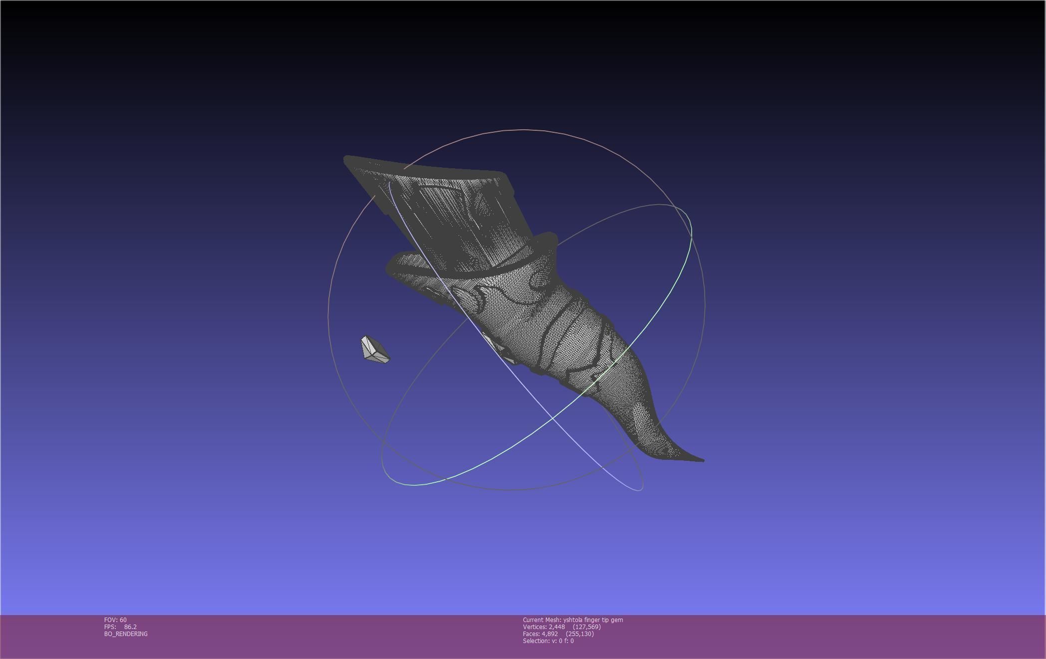 Final Fantasy XIV Yshtola Fingerpiece Printable Model 3D print model_34