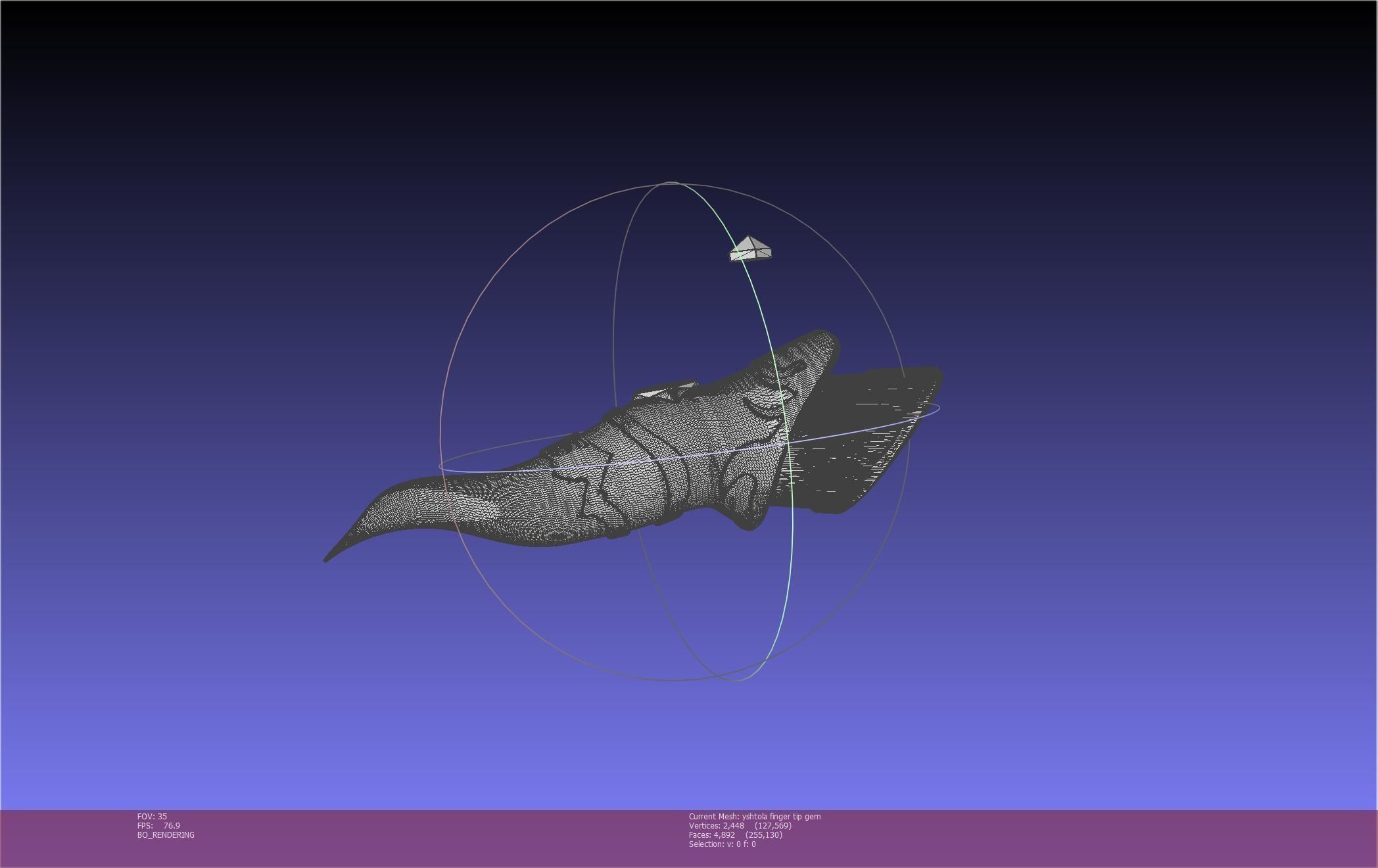 Final Fantasy XIV Yshtola Fingerpiece Printable Model 3D print model_61