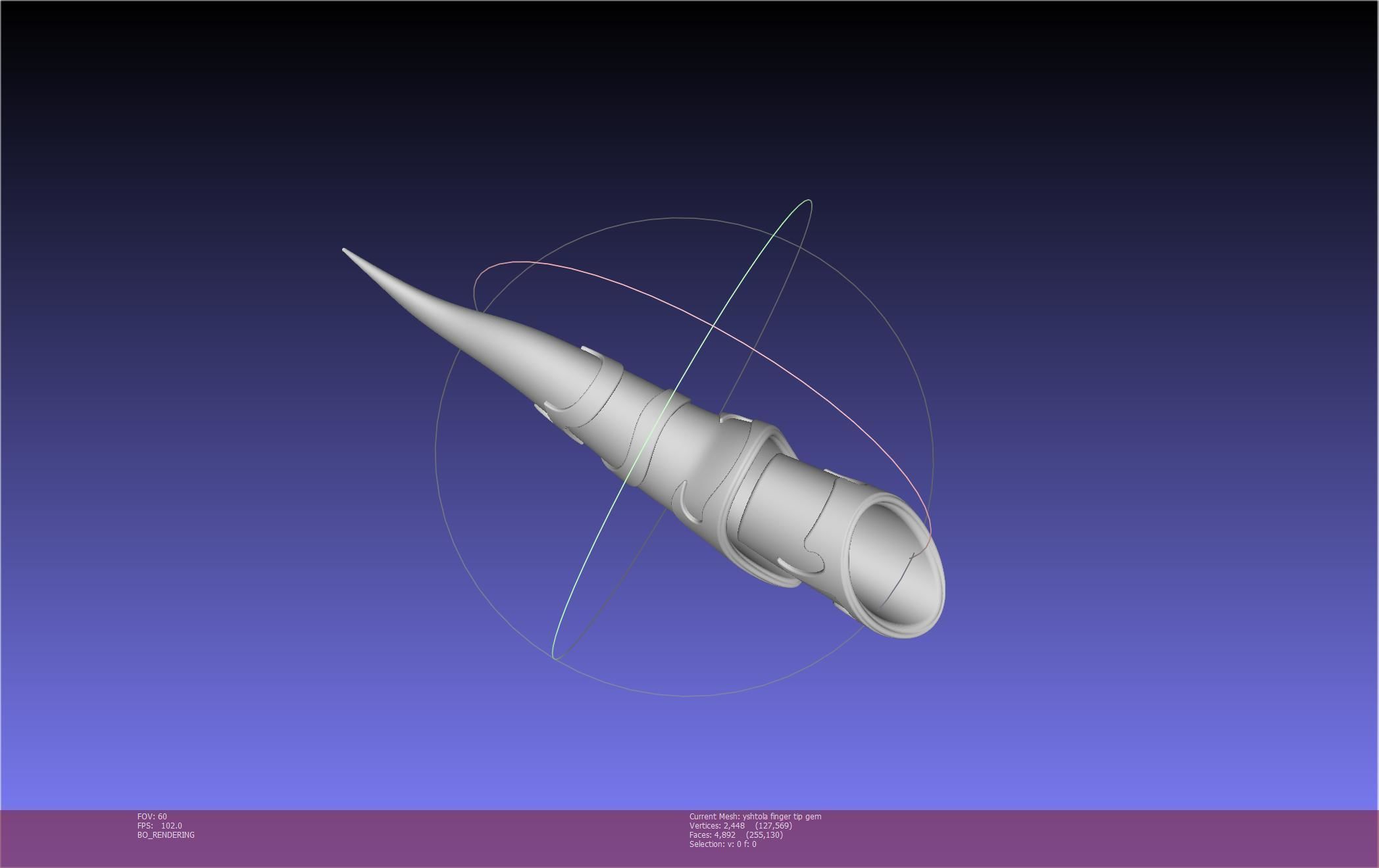 Final Fantasy XIV Yshtola Fingerpiece Printable Model 3D print model_15