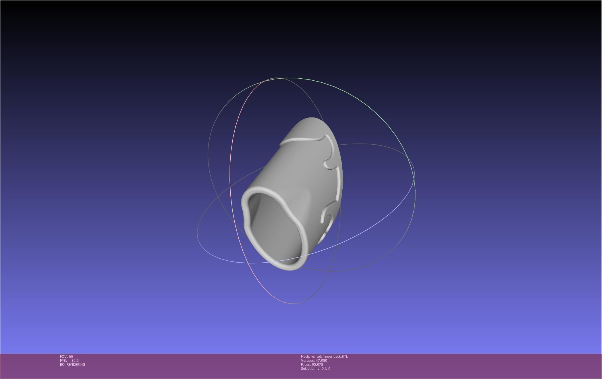 Final Fantasy XIV Yshtola Fingerpiece Printable Model 3D print model_77