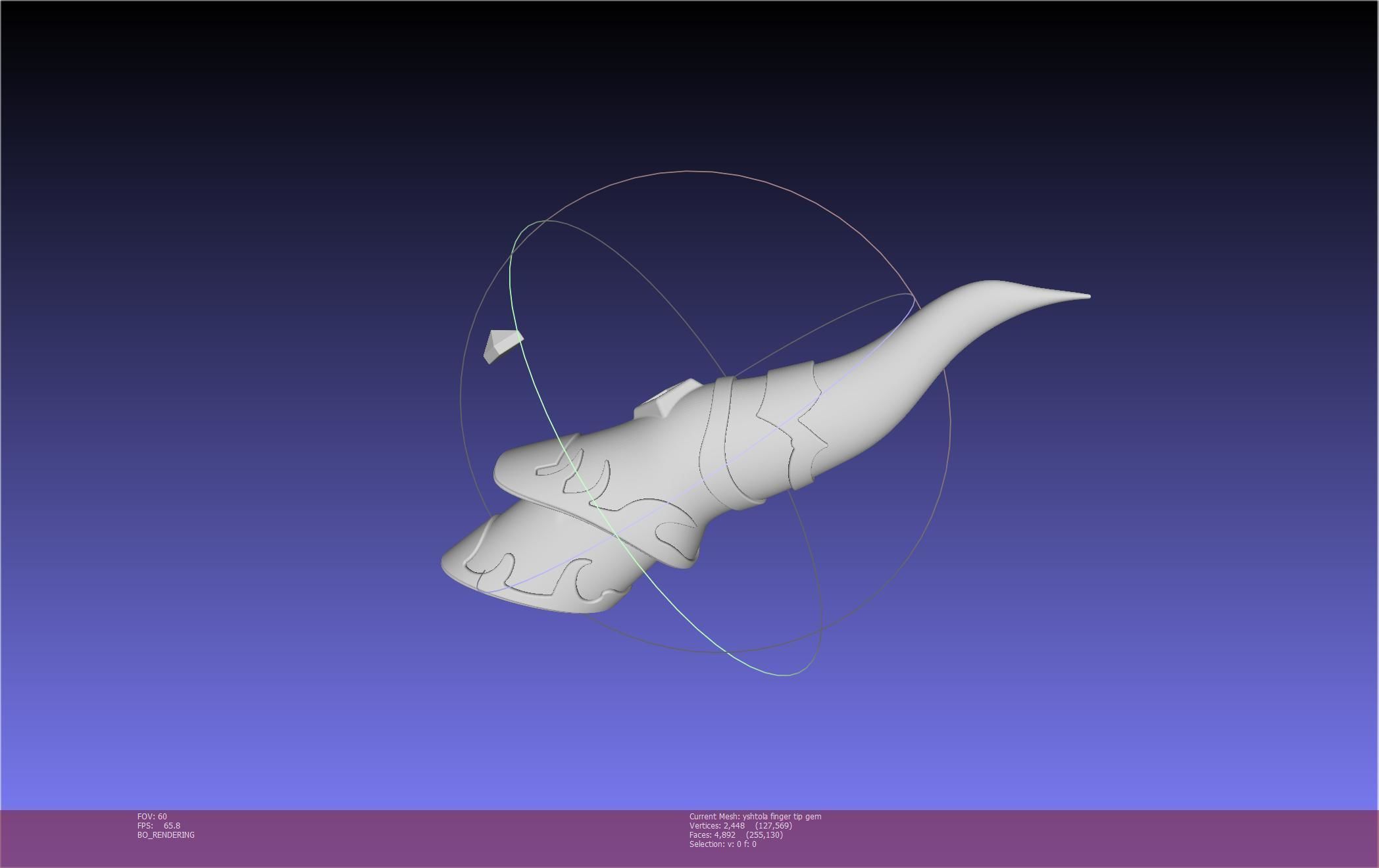 Final Fantasy XIV Yshtola Fingerpiece Printable Model 3D print model_23