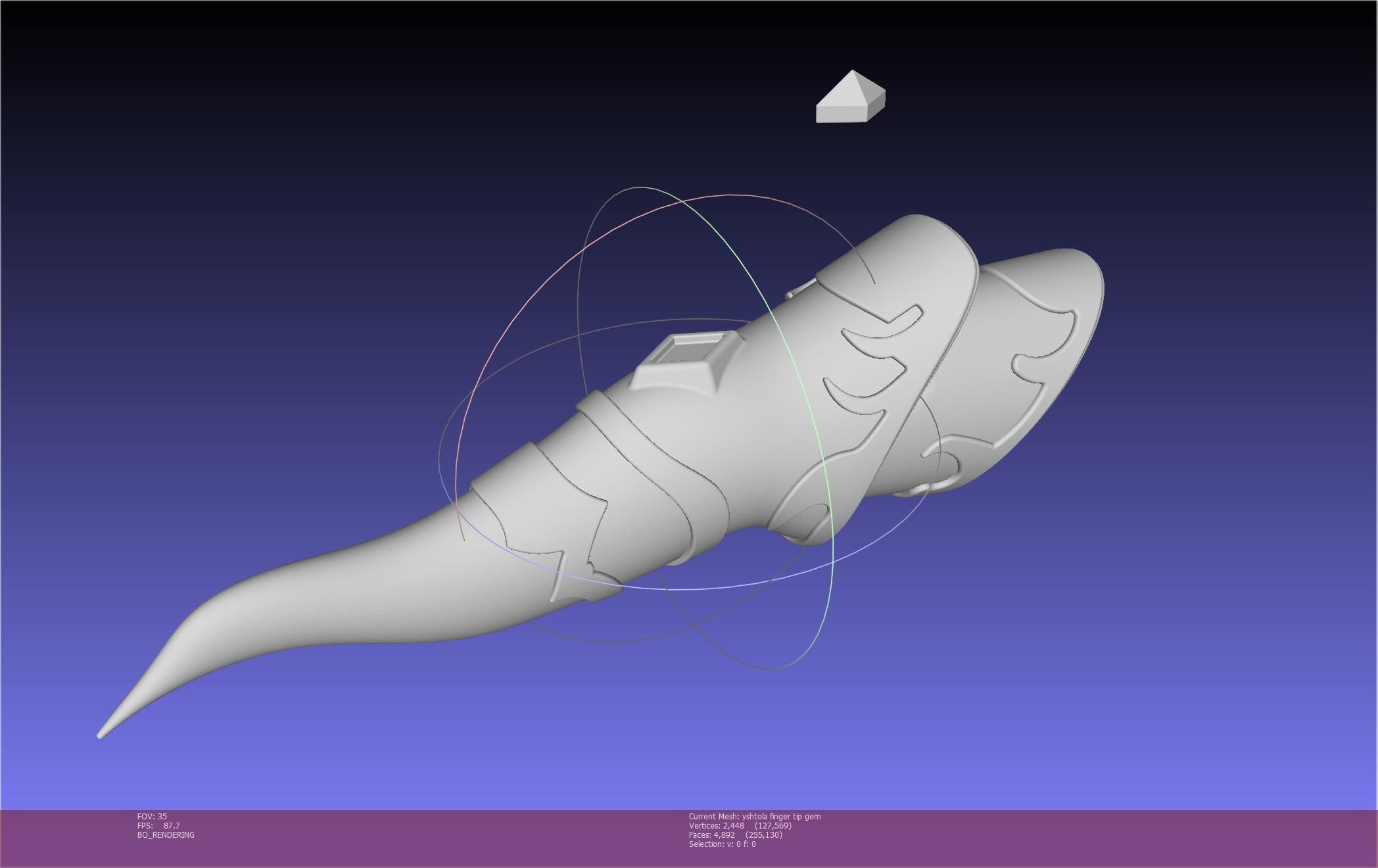 Final Fantasy XIV Yshtola Fingerpiece Printable Model 3D print model_65