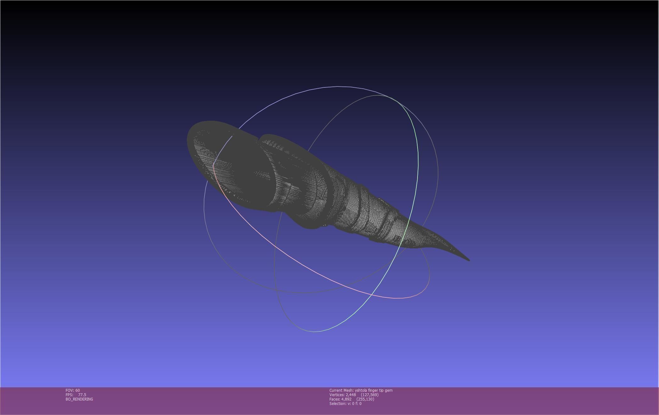 Final Fantasy XIV Yshtola Fingerpiece Printable Model 3D print model_32