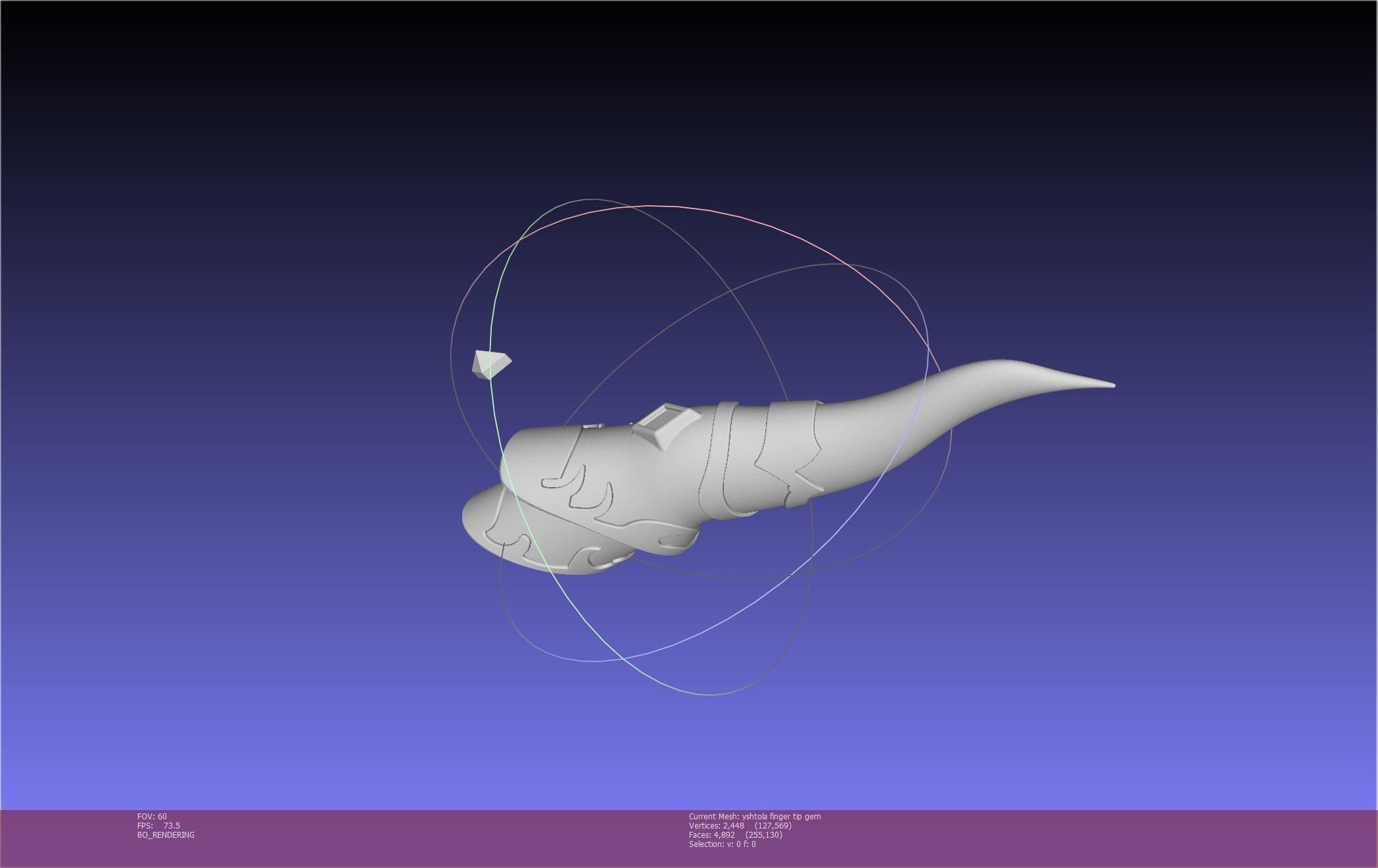 Final Fantasy XIV Yshtola Fingerpiece Printable Model 3D print model_22