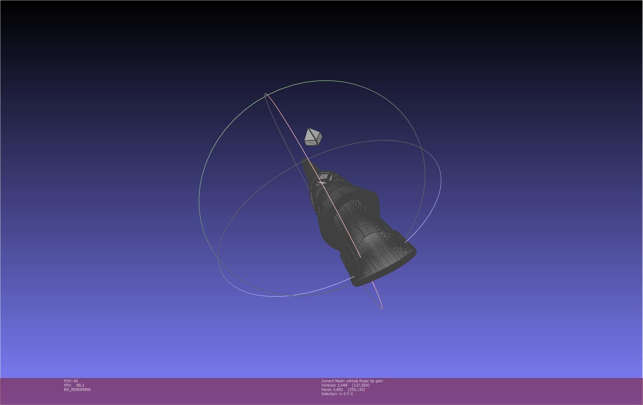 Final Fantasy XIV Yshtola Fingerpiece Printable Model 3D print model_39