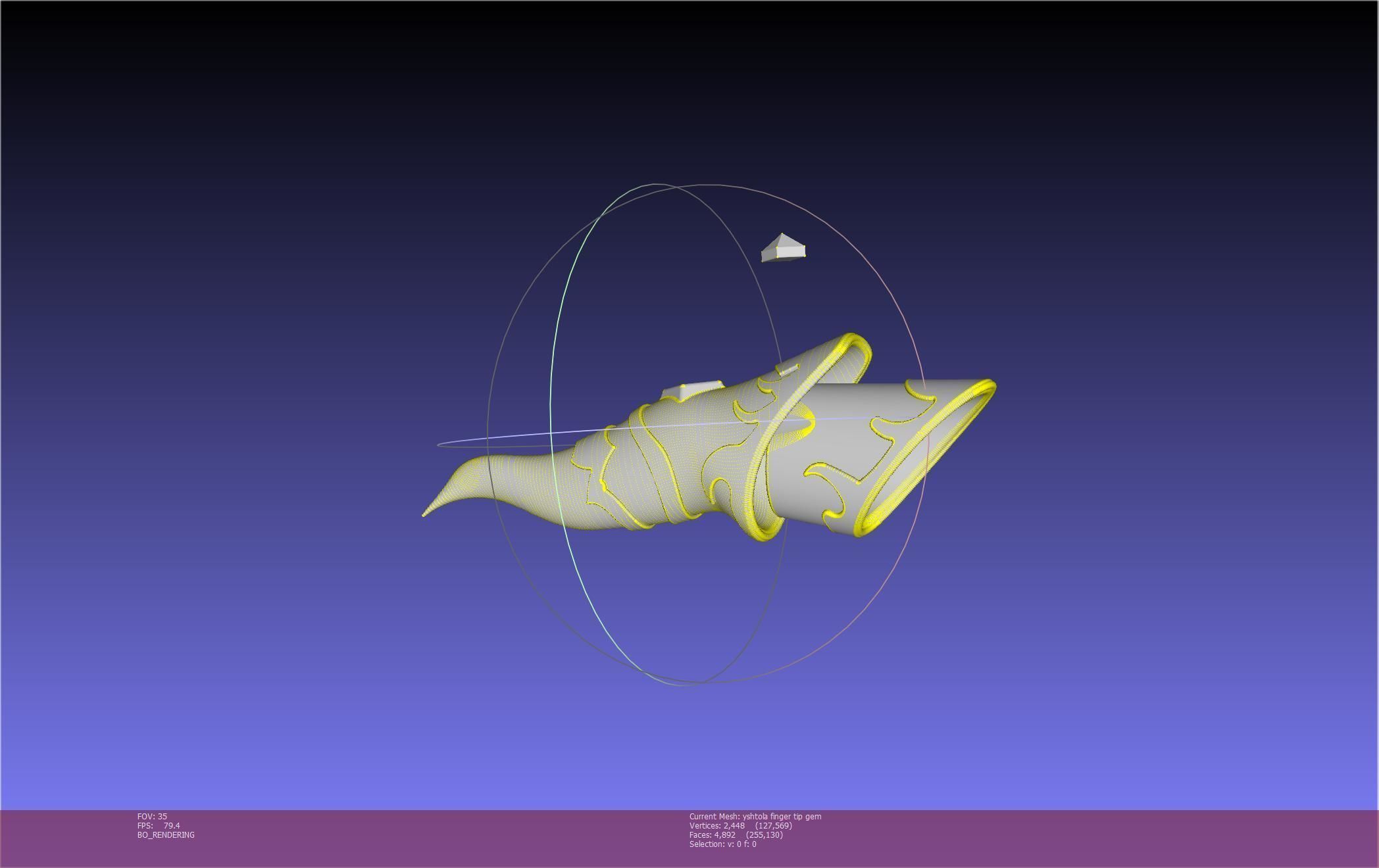 Final Fantasy XIV Yshtola Fingerpiece Printable Model 3D print model_59