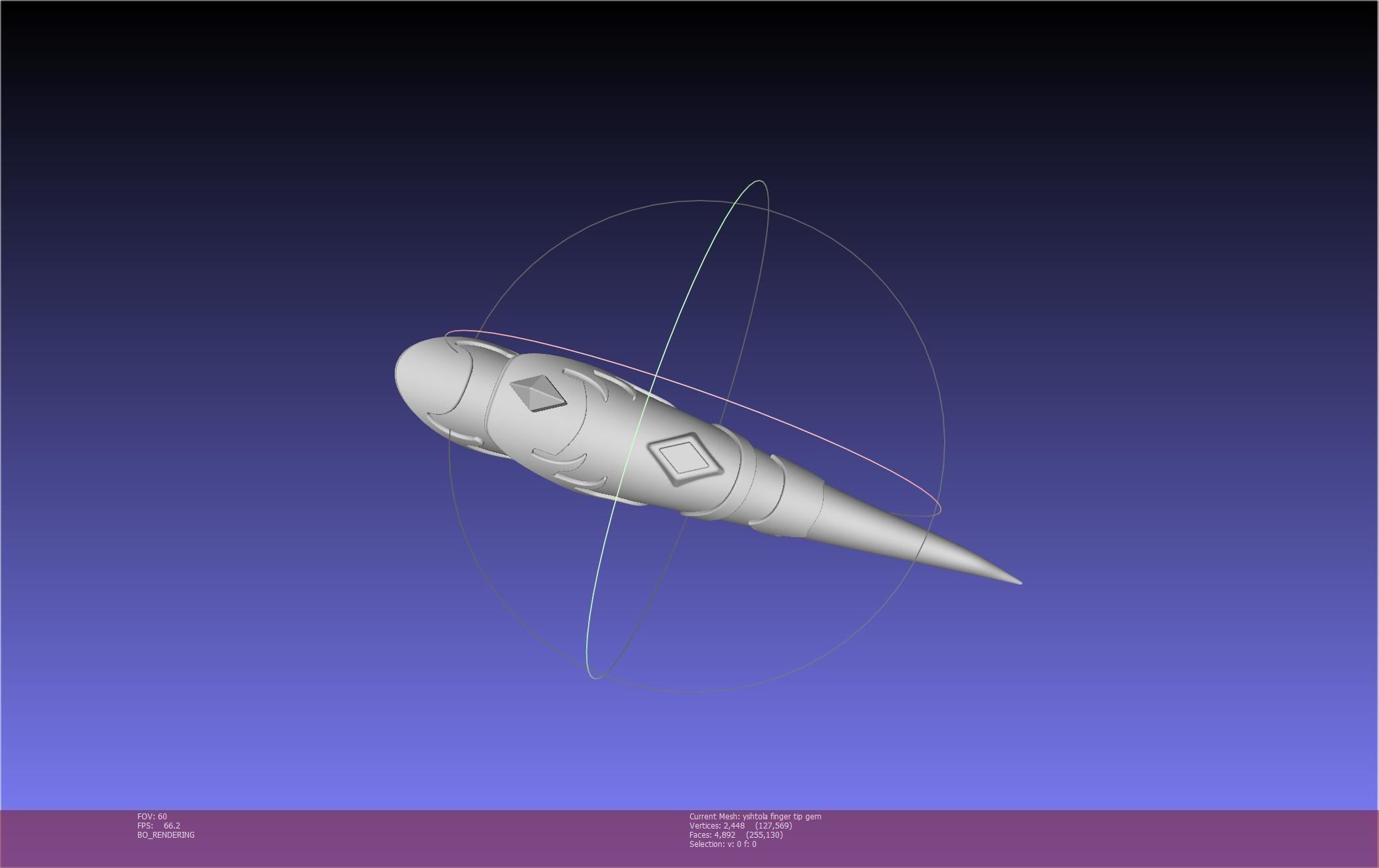 Final Fantasy XIV Yshtola Fingerpiece Printable Model 3D print model_21