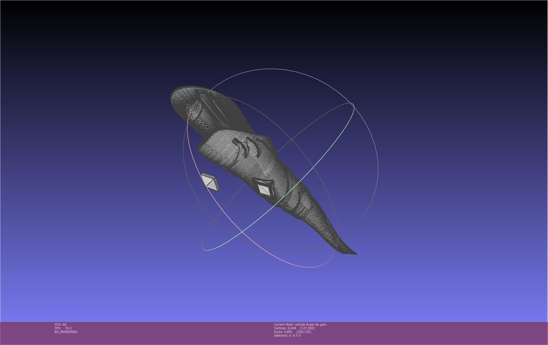 Final Fantasy XIV Yshtola Fingerpiece Printable Model 3D print model_35