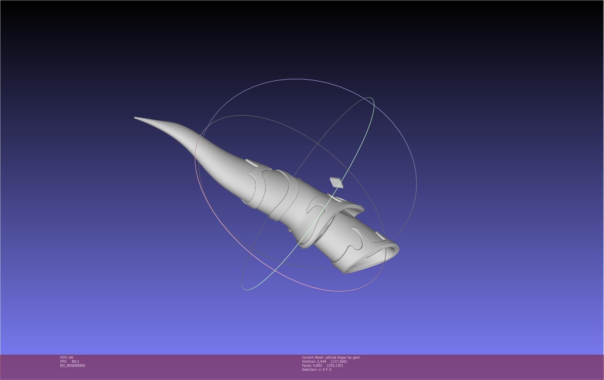 Final Fantasy XIV Yshtola Fingerpiece Printable Model 3D print model_14