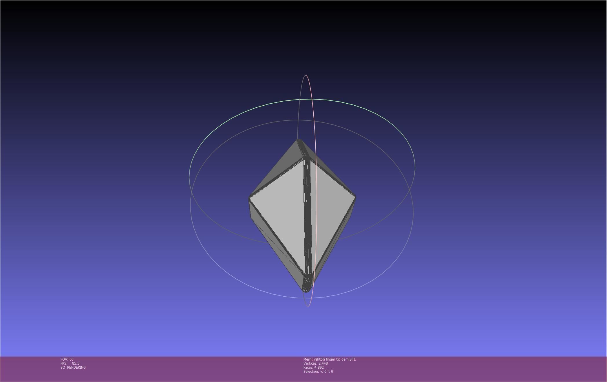 Final Fantasy XIV Yshtola Fingerpiece Printable Model 3D print model_127