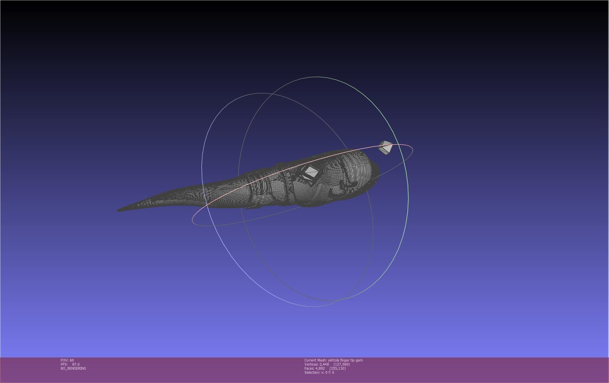 Final Fantasy XIV Yshtola Fingerpiece Printable Model 3D print model_42