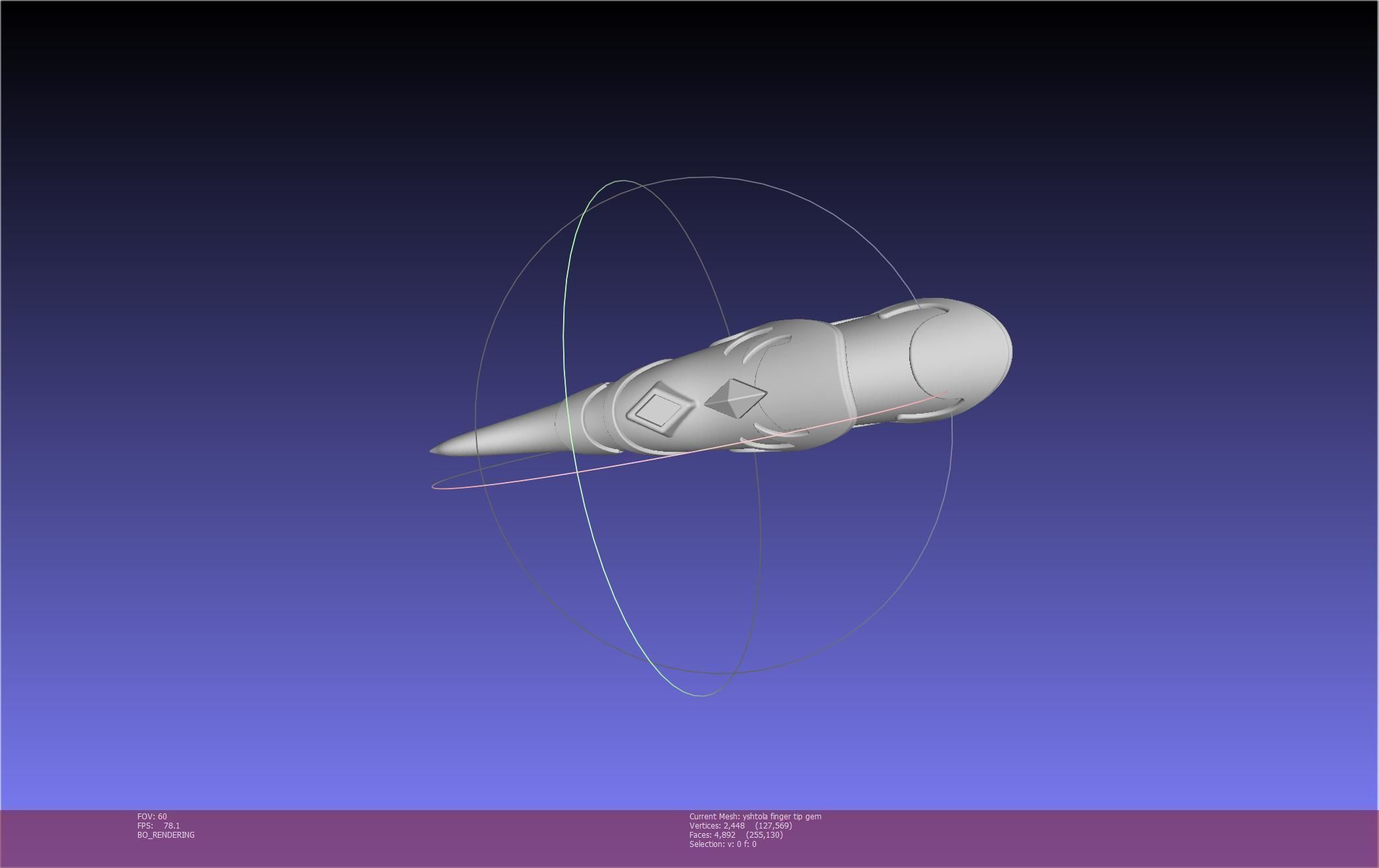 Final Fantasy XIV Yshtola Fingerpiece Printable Model 3D print model_7