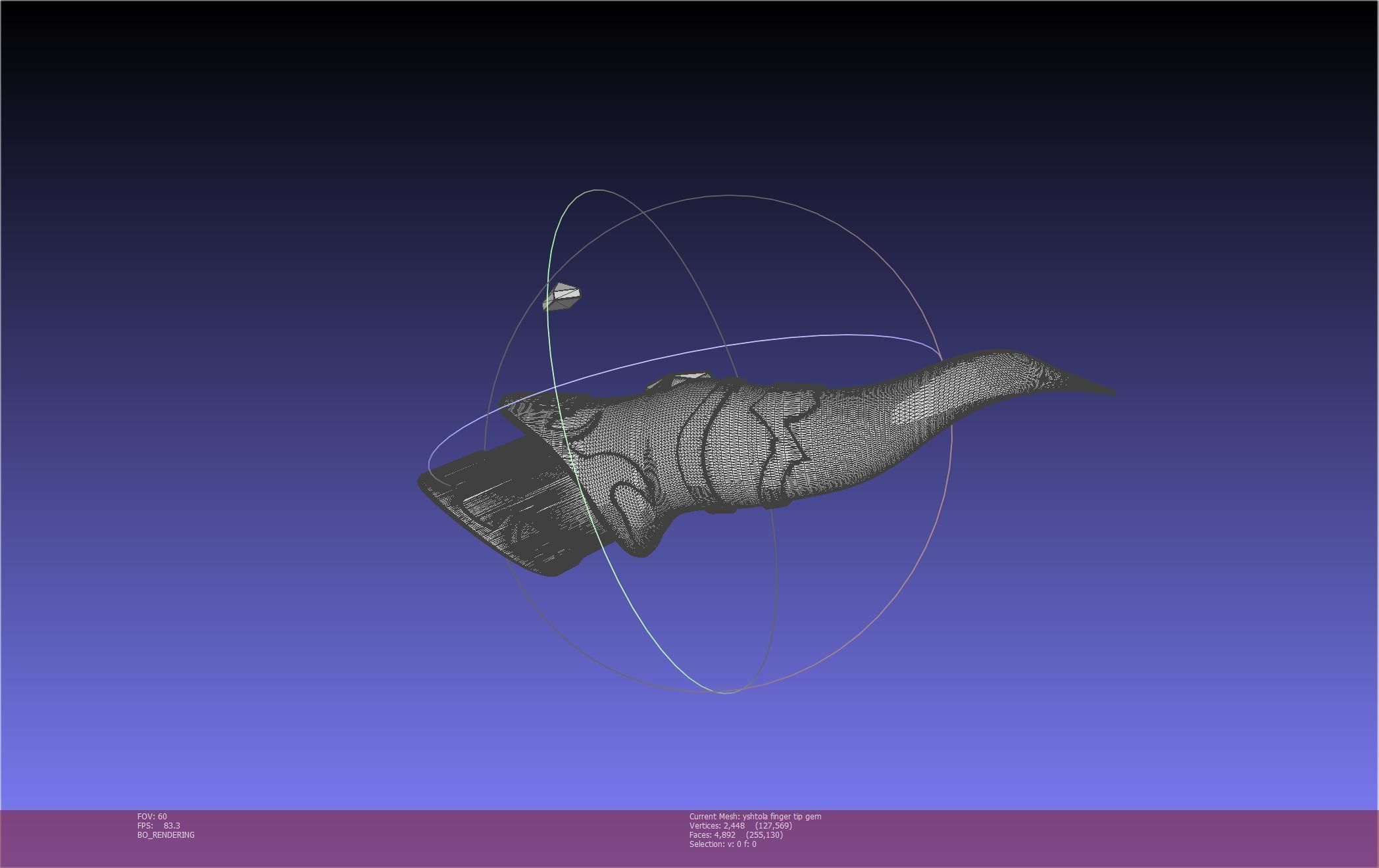 Final Fantasy XIV Yshtola Fingerpiece Printable Model 3D print model_30