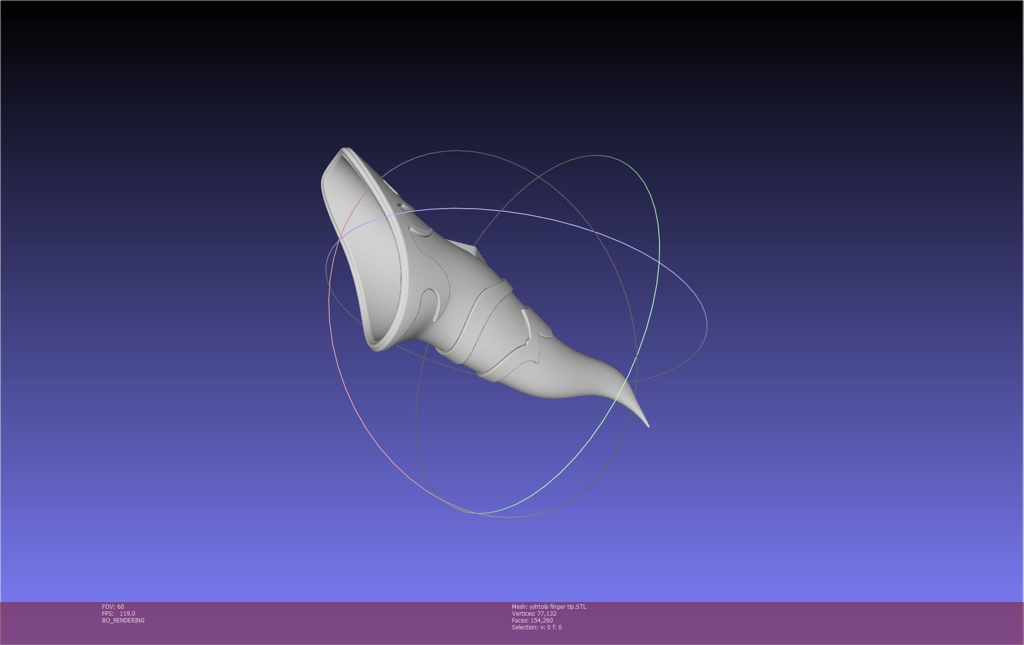 Final Fantasy XIV Yshtola Fingerpiece Printable Model 3D print model_104