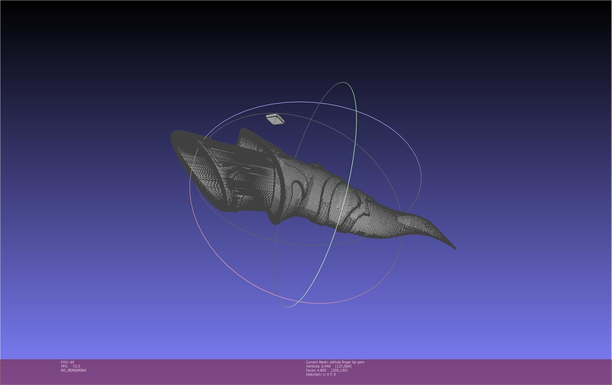 Final Fantasy XIV Yshtola Fingerpiece Printable Model 3D print model_31