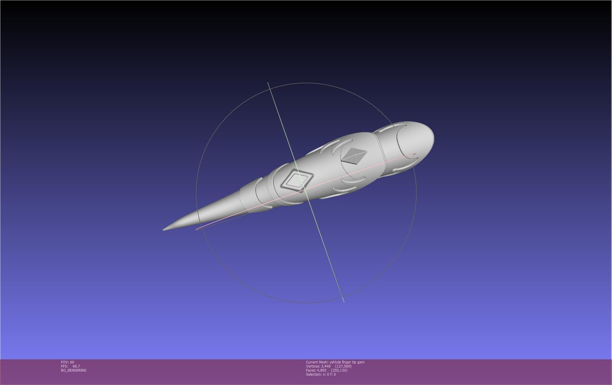 Final Fantasy XIV Yshtola Fingerpiece Printable Model 3D print model_5