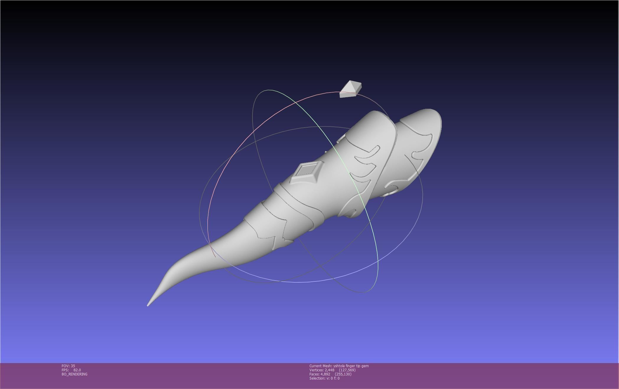 Final Fantasy XIV Yshtola Fingerpiece Printable Model 3D print model_75