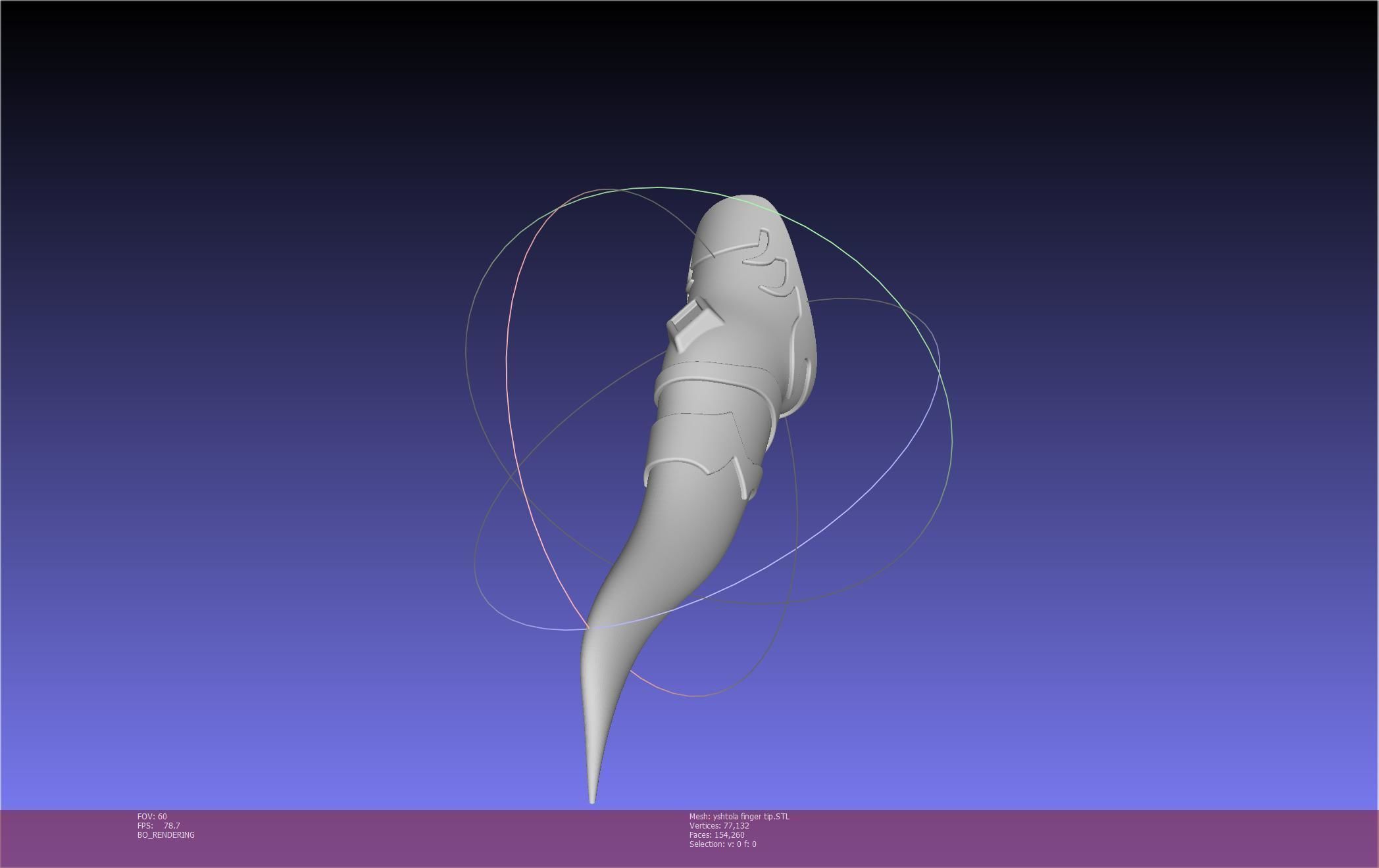 Final Fantasy XIV Yshtola Fingerpiece Printable Model 3D print model_99