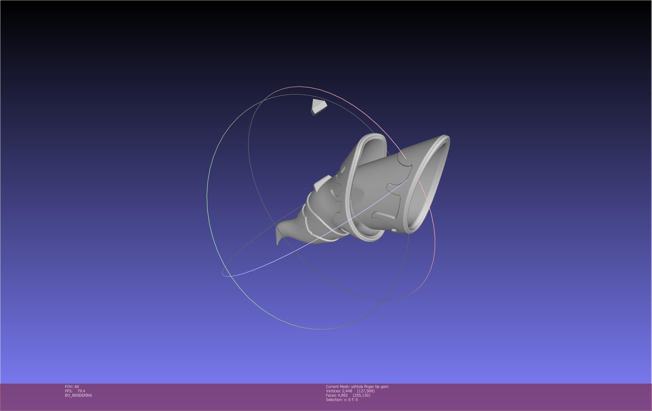 Final Fantasy XIV Yshtola Fingerpiece Printable Model 3D print model_47