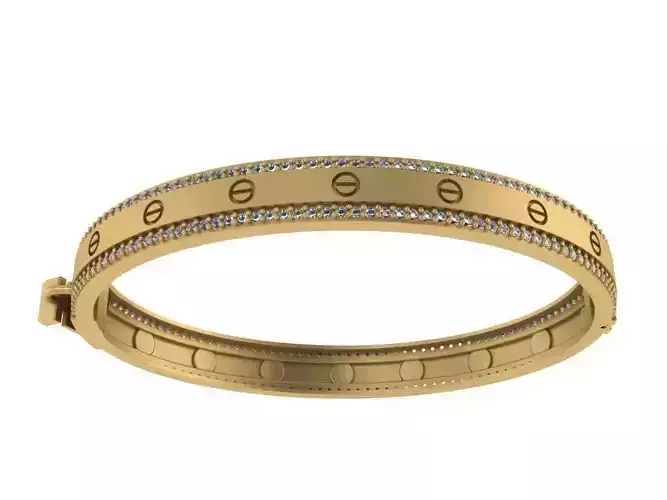bracelet gold bangle with diamonds
