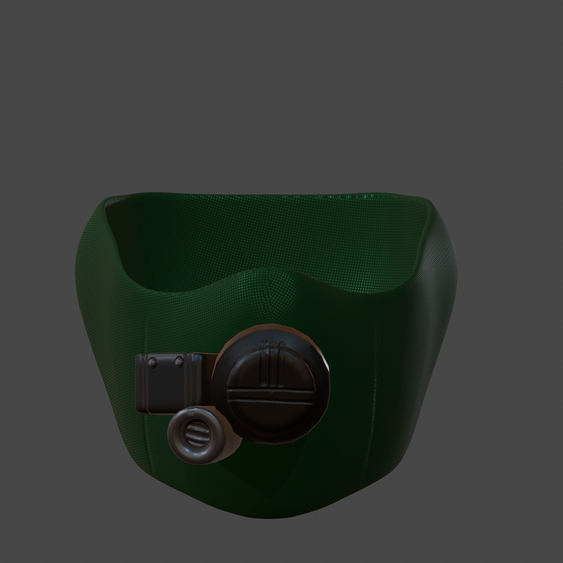 Gas mask helmet 3d model scifi Low-poly Low-poly 3D model_2