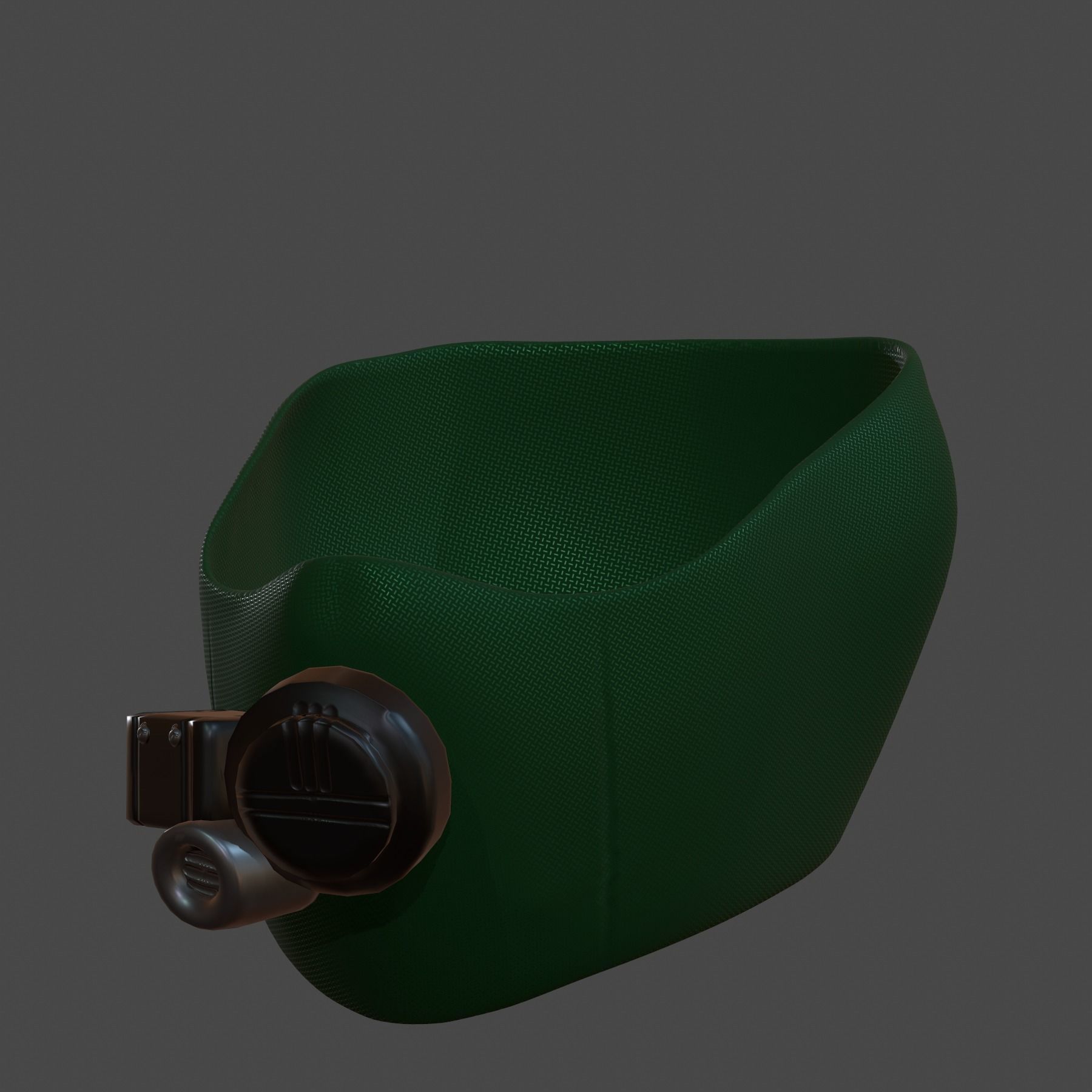 Gas mask helmet 3d model scifi Low-poly Low-poly 3D model_4
