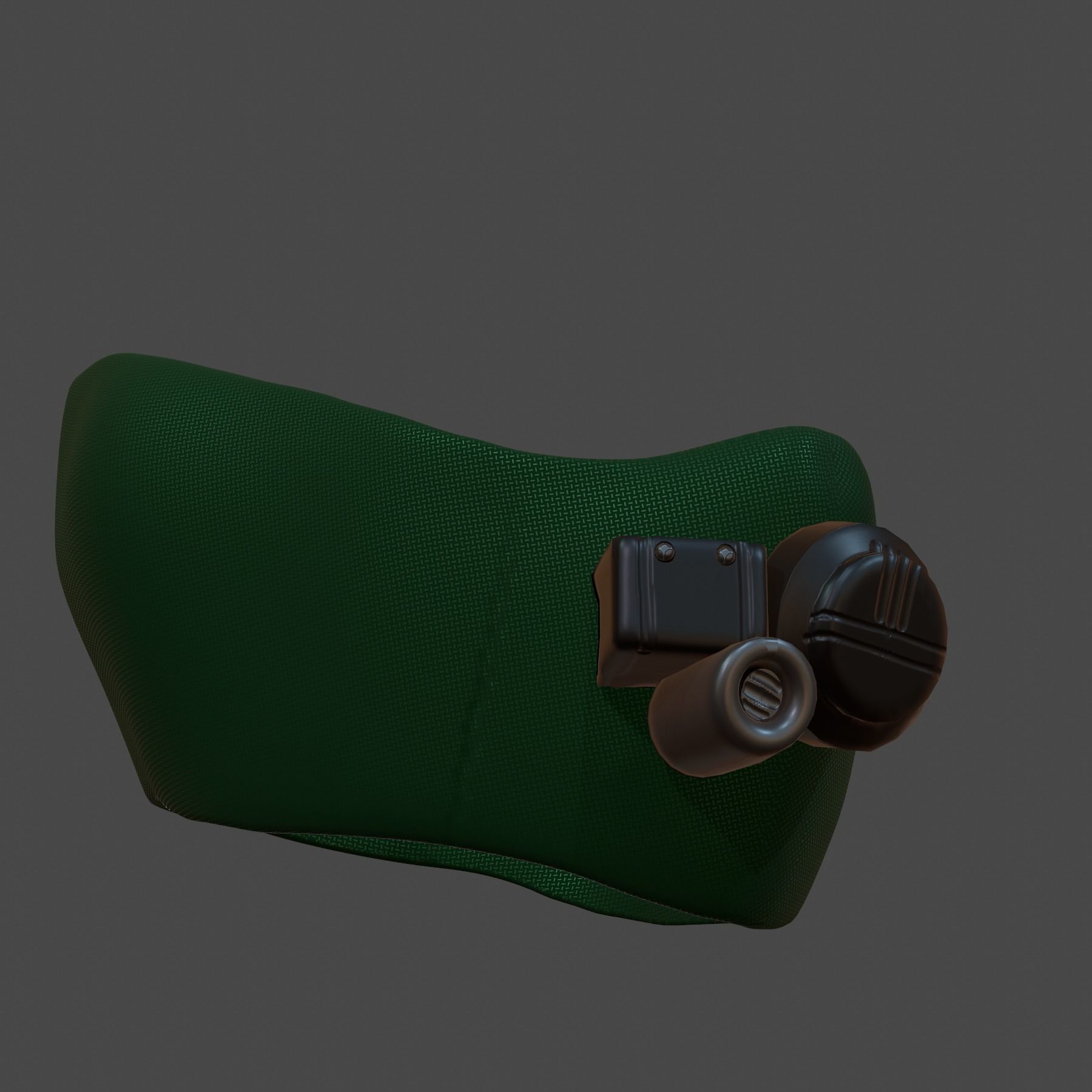 Gas mask helmet 3d model scifi Low-poly Low-poly 3D model_6