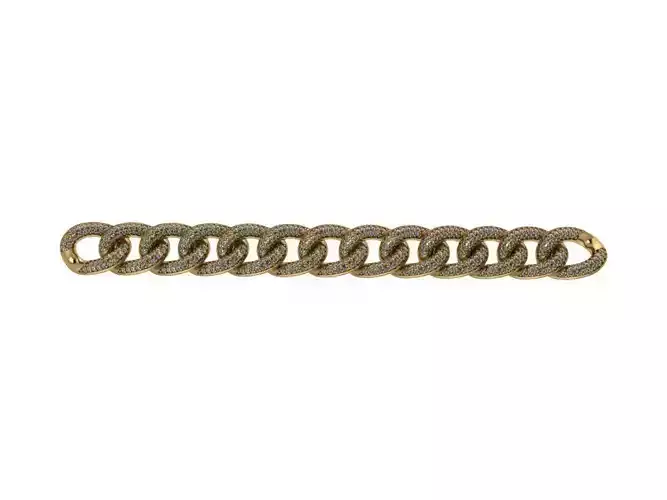 Chain link - brass