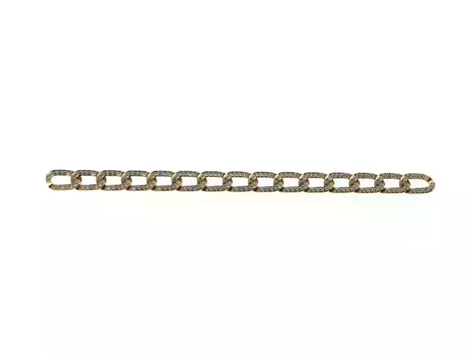 Chain gold plated link bracelet