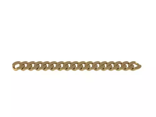 Chain gold plated curb