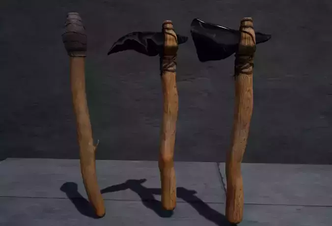 survival game pack Low-poly 3D model