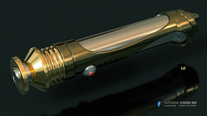 Darth Sidious Palpatine lightsaber 3D print model