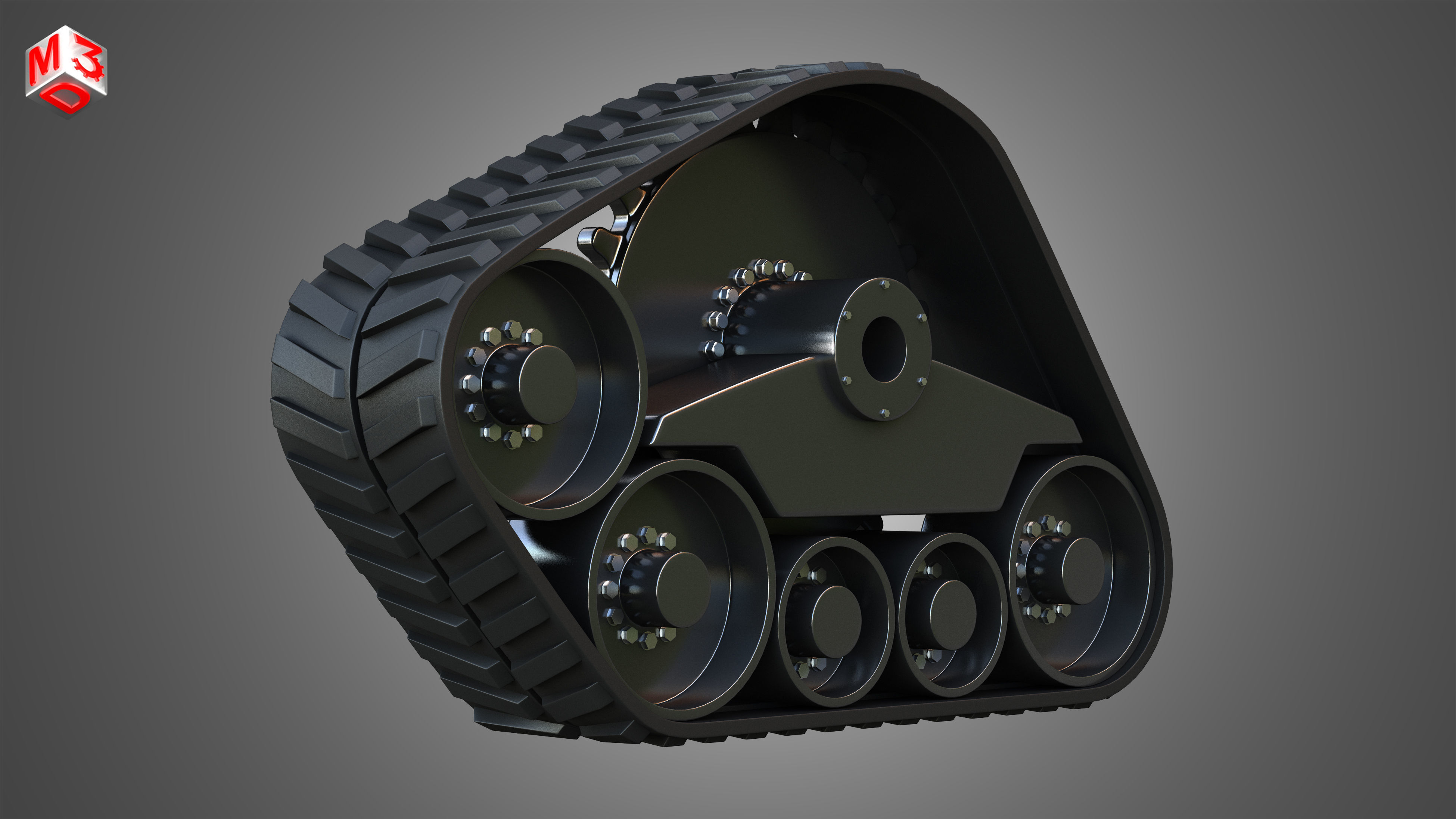 Rubber Track System 3 - Combine Harvester - Crawler Tractor