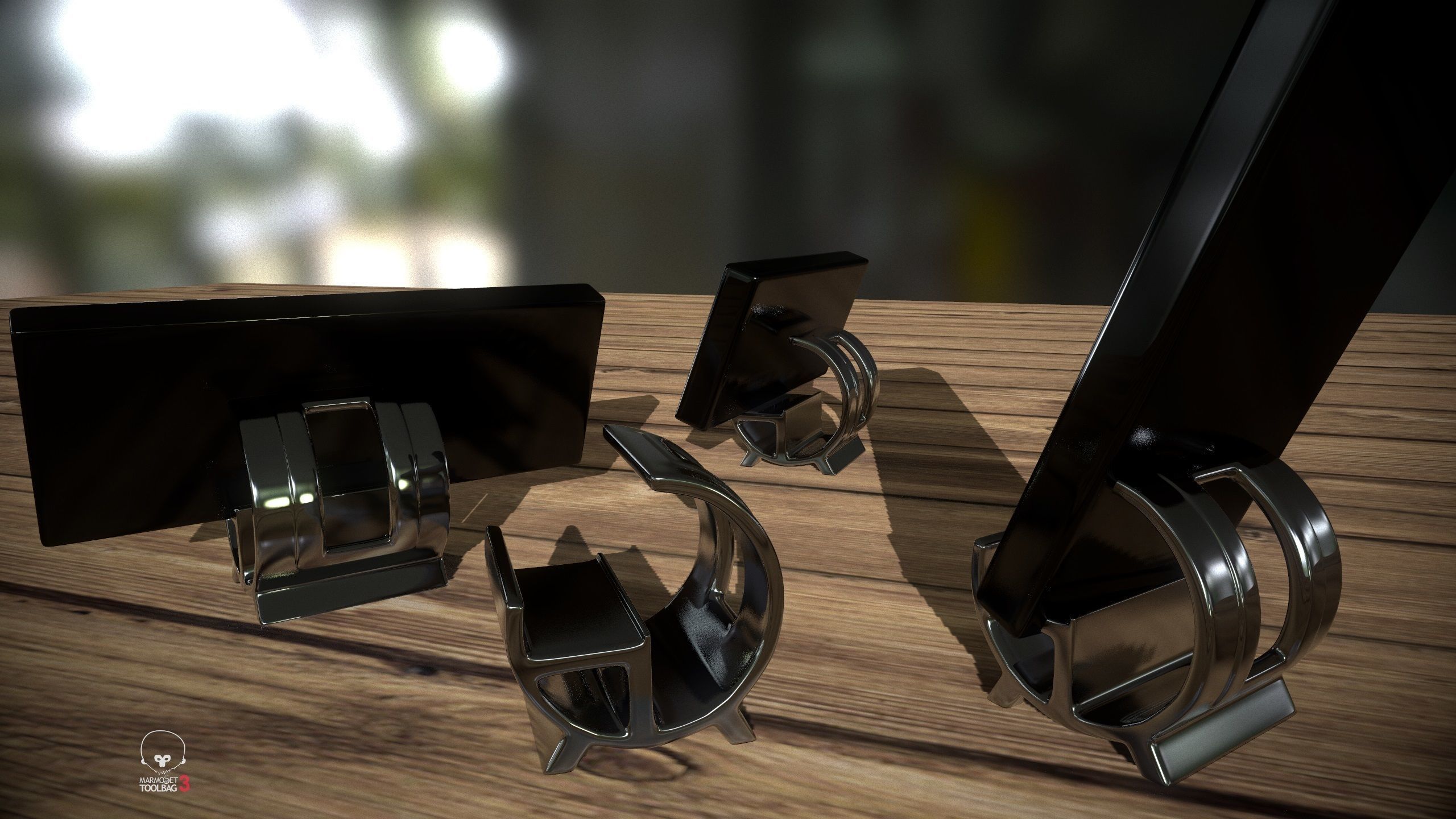 Mobile phone holder 3D print model_12