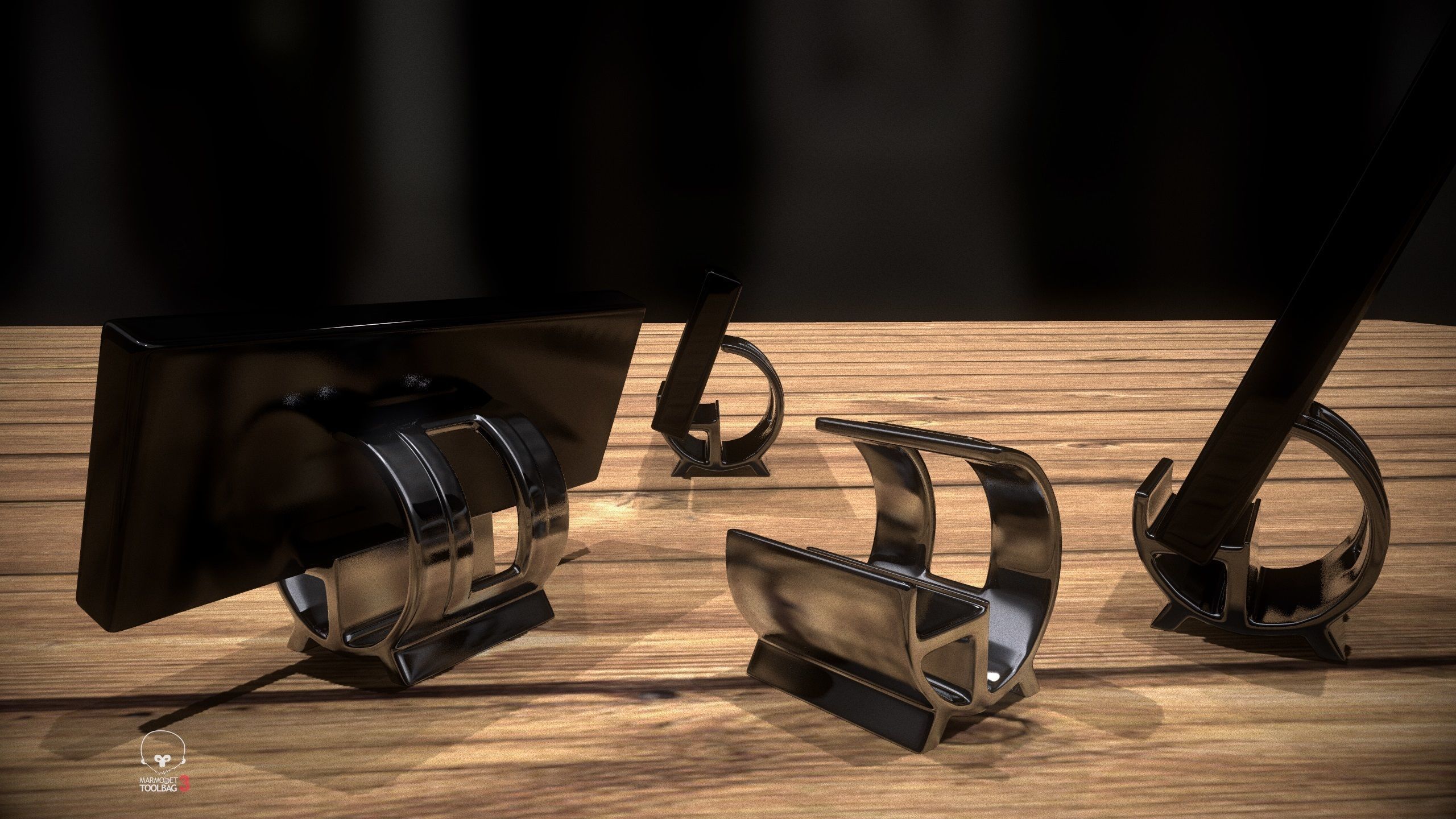 Mobile phone holder 3D print model_11