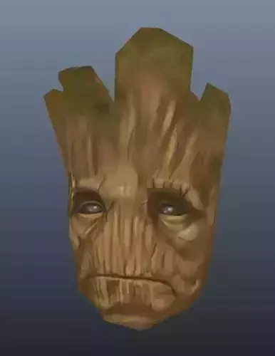 Groot Mask Game Ready Low Poly Model Low-poly 3D model