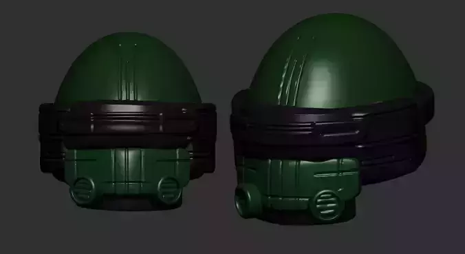 helmet high poly sculpt 3d printable ver 7 3D model