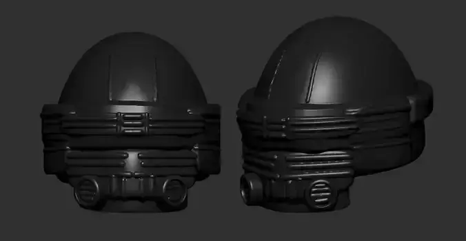 helmet high poly sculpt 3d printable ver 7 3D model