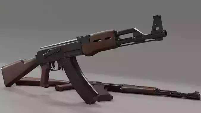 Ak-47 High Poly rifle