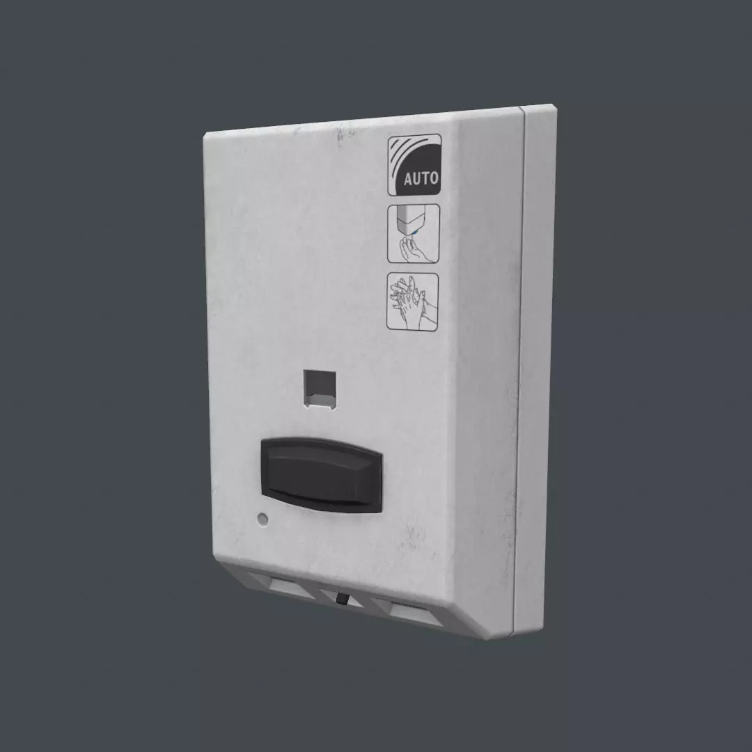 Soap Dispenser Low-poly 3D model_0