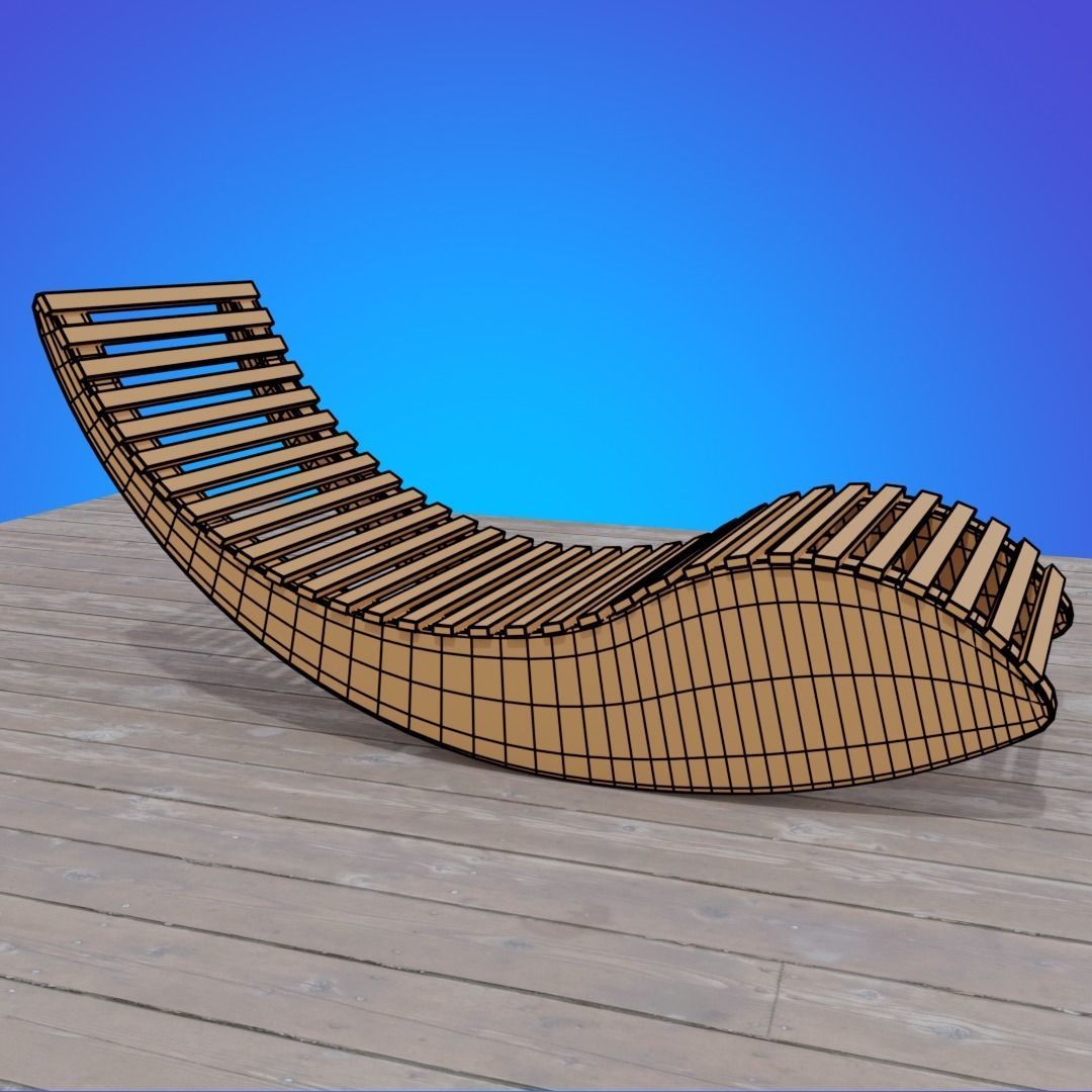 Patio Rocker 3D model_7