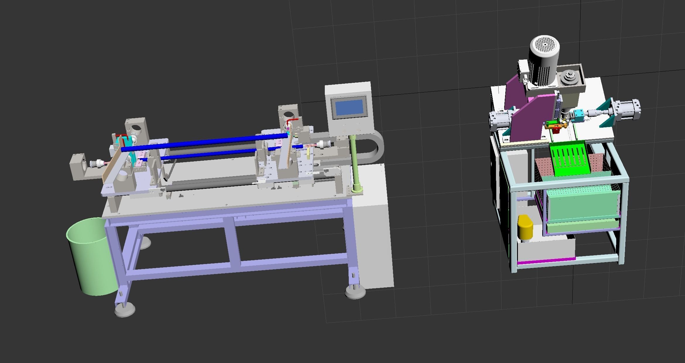 Round product drilling and chamfering machine 3D model_12