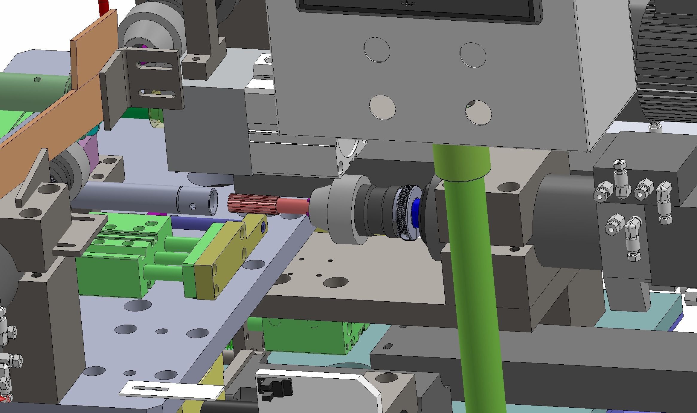 Round product drilling and chamfering machine 3D model_8