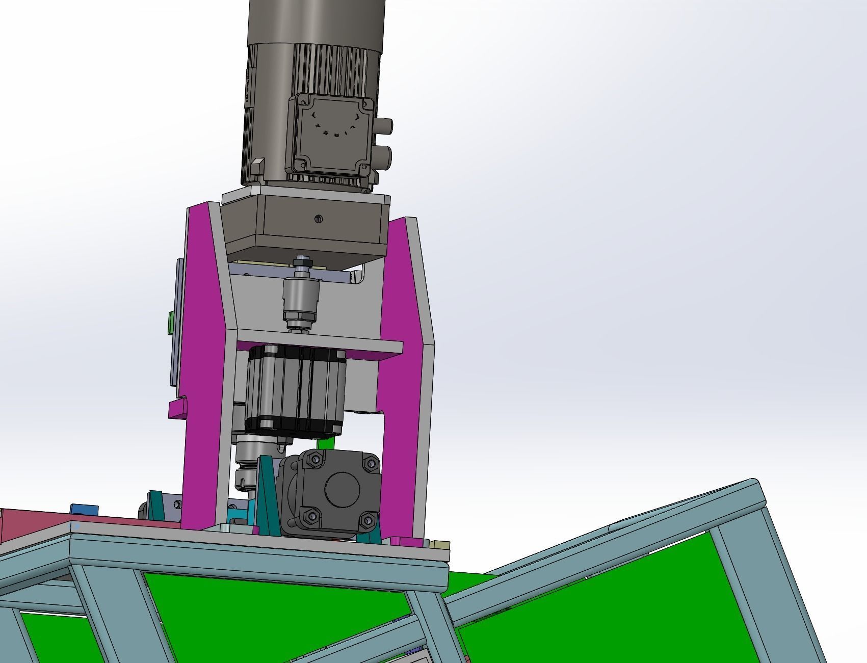 Round product drilling and chamfering machine 3D model_23