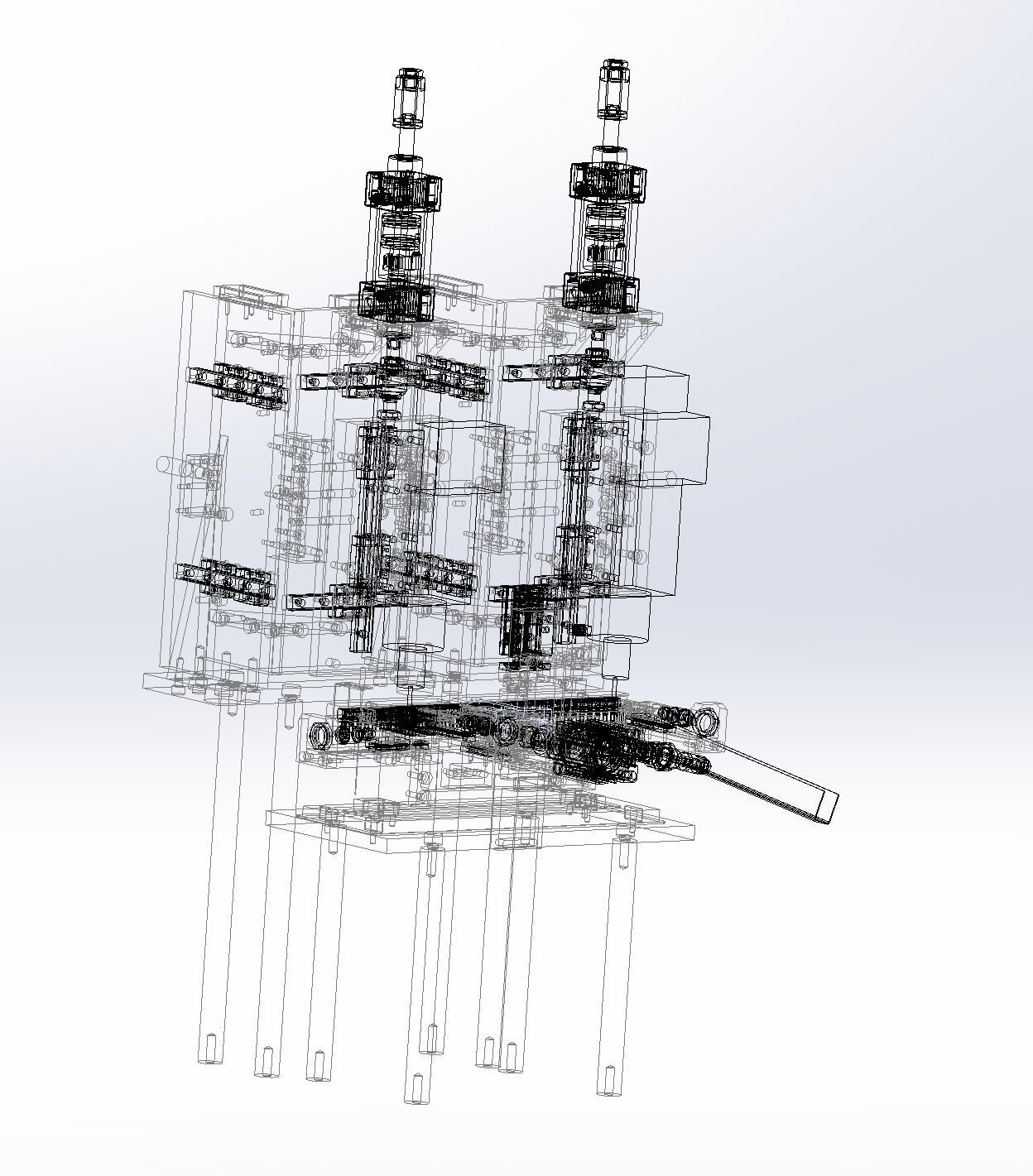 Round product drilling and chamfering machine 3D model_20