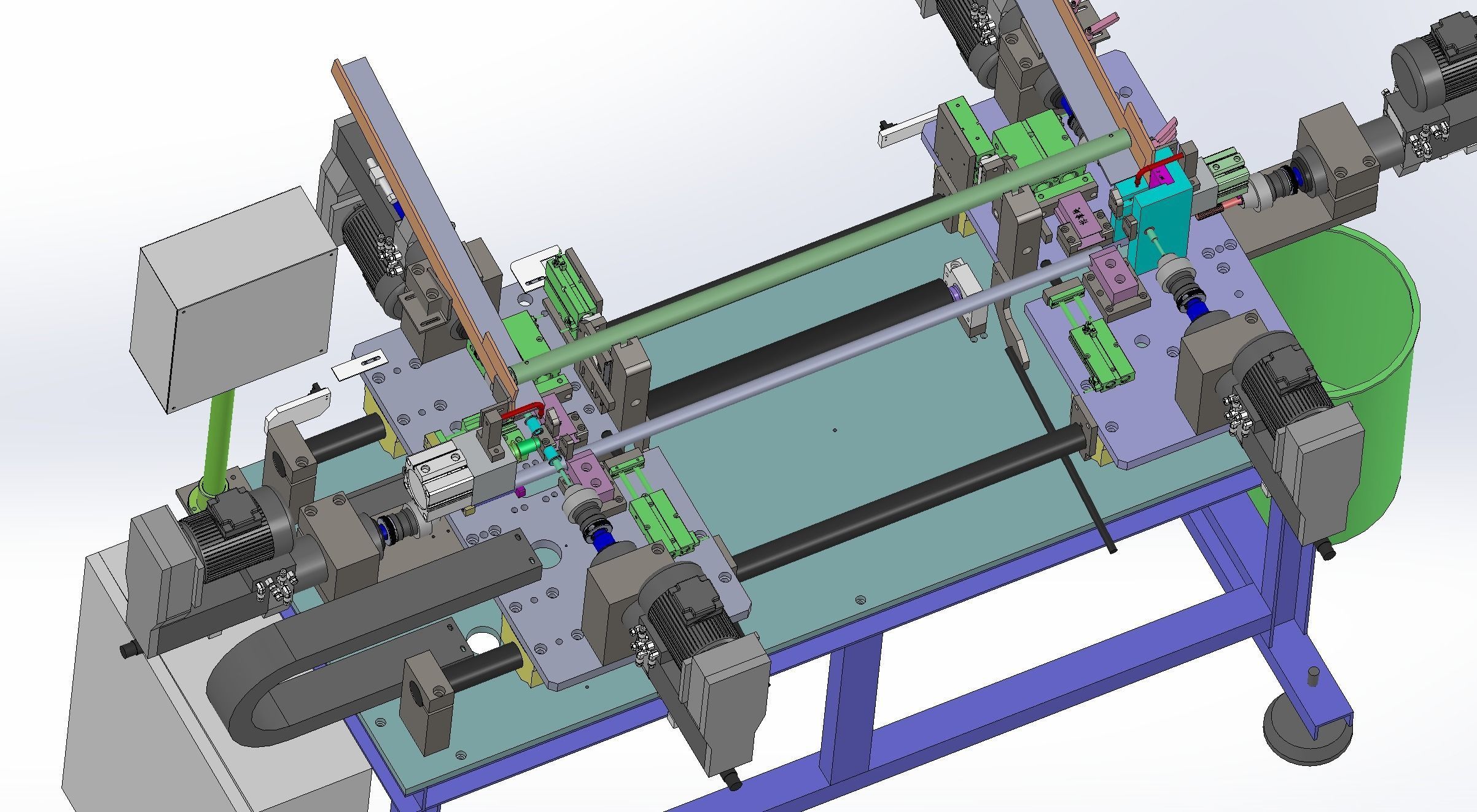 Round product drilling and chamfering machine 3D model_11
