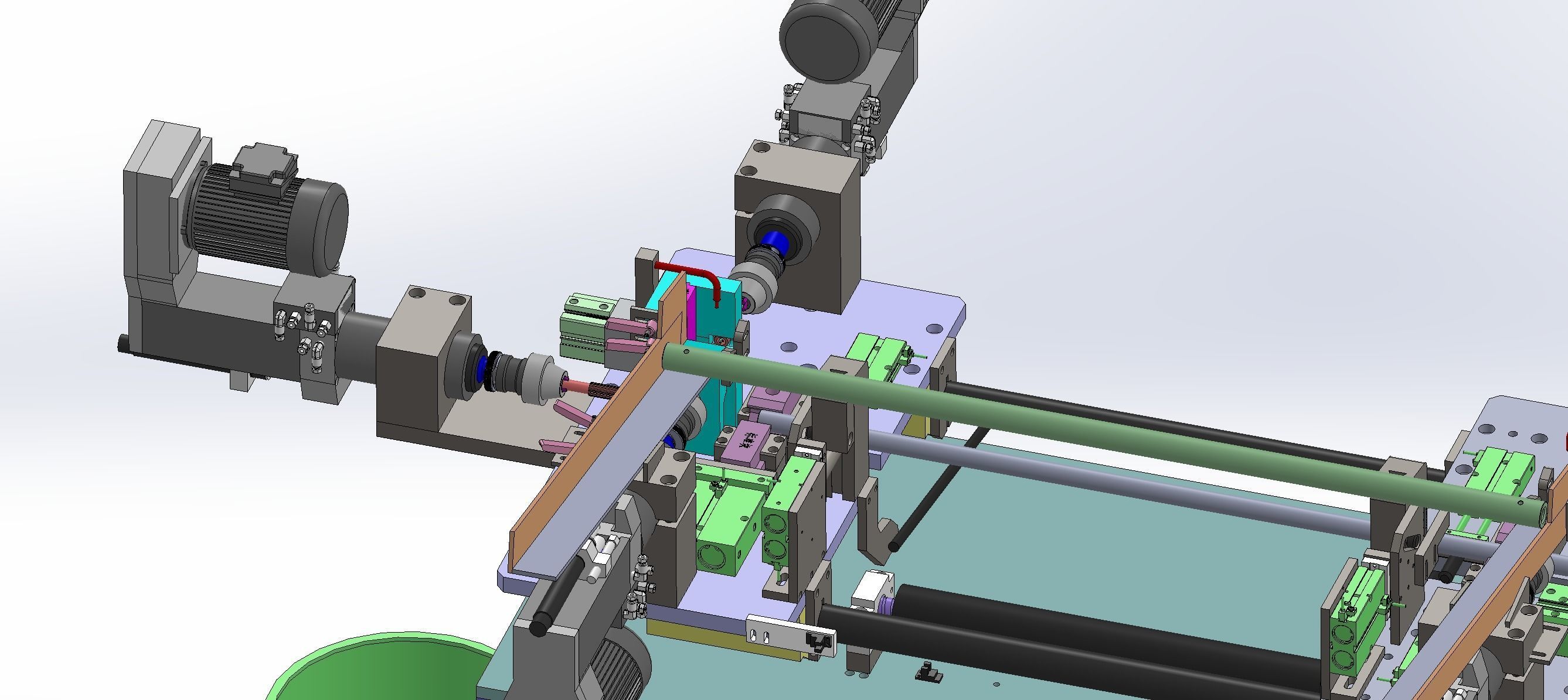 Round product drilling and chamfering machine 3D model_6