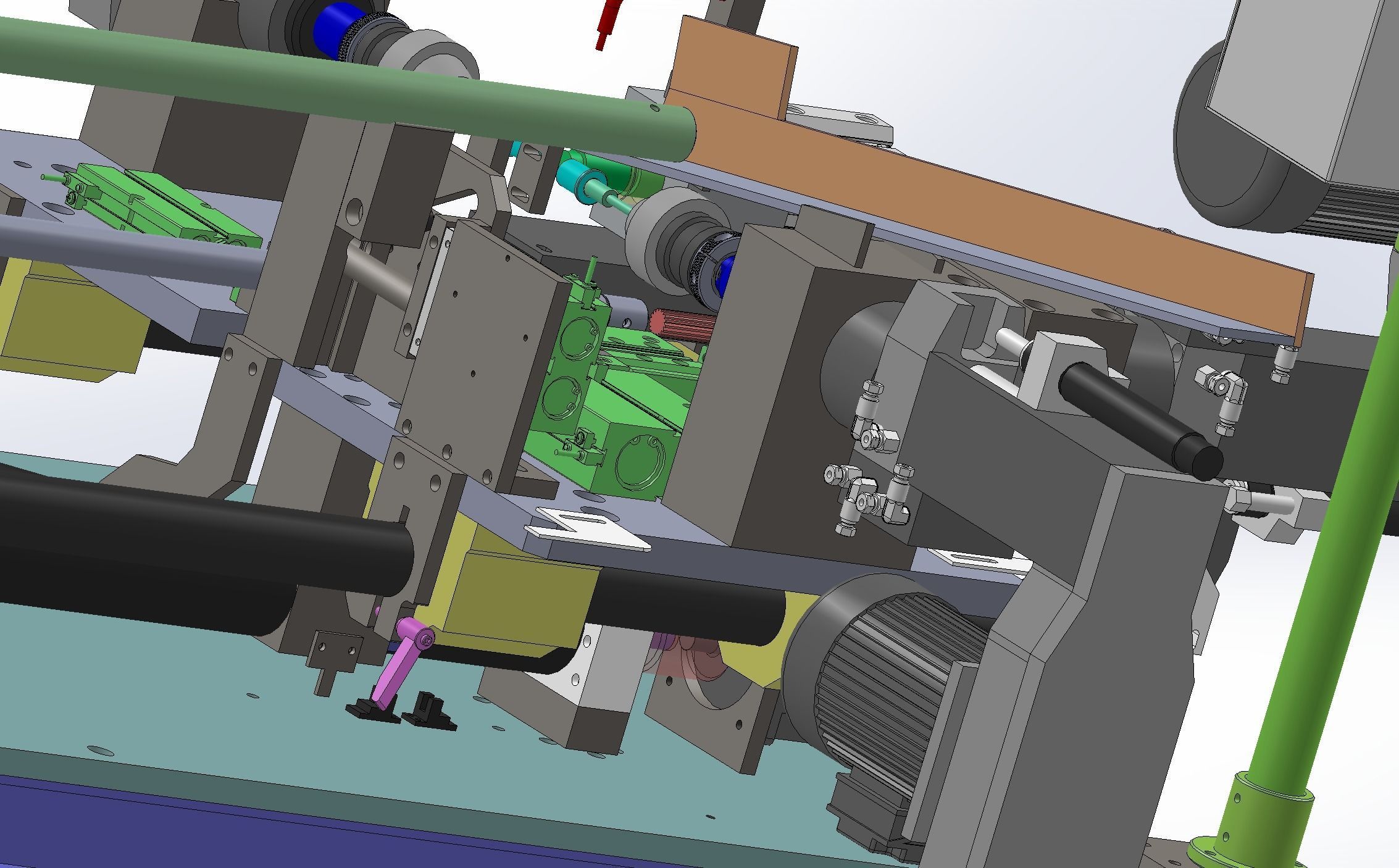 Round product drilling and chamfering machine 3D model_9