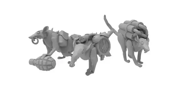 Cheese Stealer Cult - Rat Swarms and Bomb Rats 3D print model