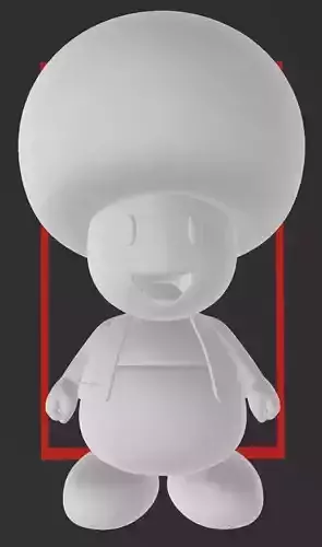 SUPER MARIO - TOAD - 3D FILE 3D print model